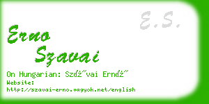 erno szavai business card